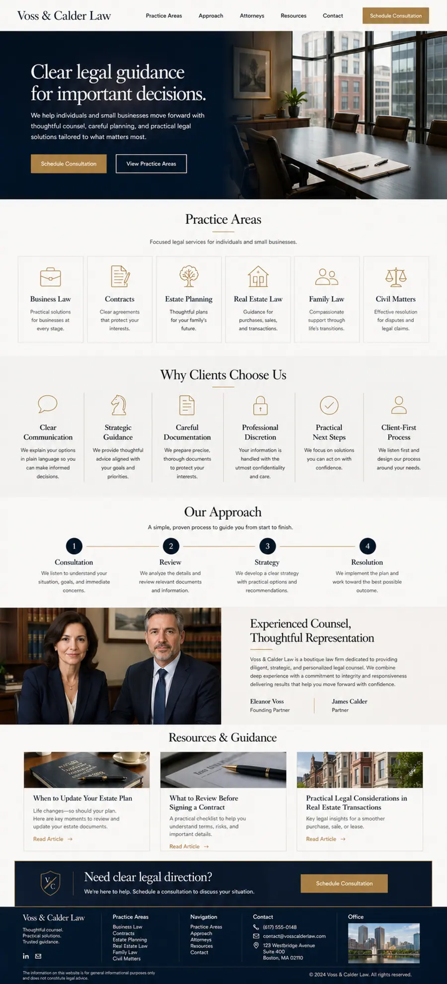 Legal website concept preview